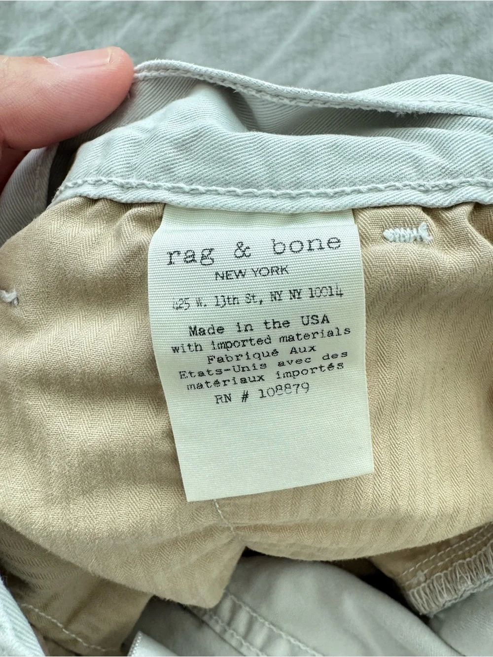 rag & bone Standard Issue 9” Inseam Flat Front Casual Shorts Waist 30